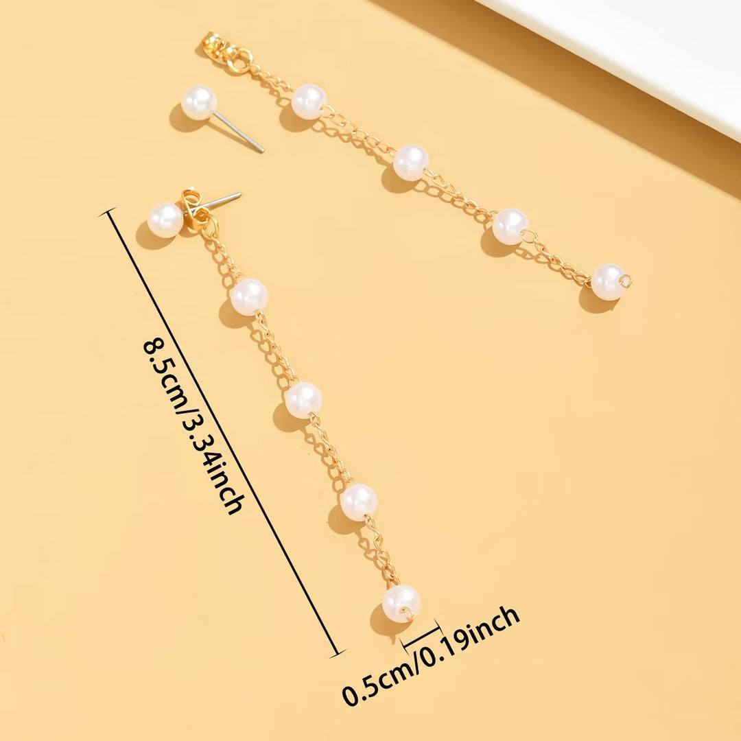 Moonlit Pearl Dangle Earrings