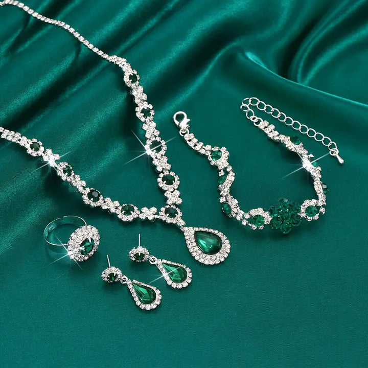 Adriana Lysandre Jewelry Set | White Gold