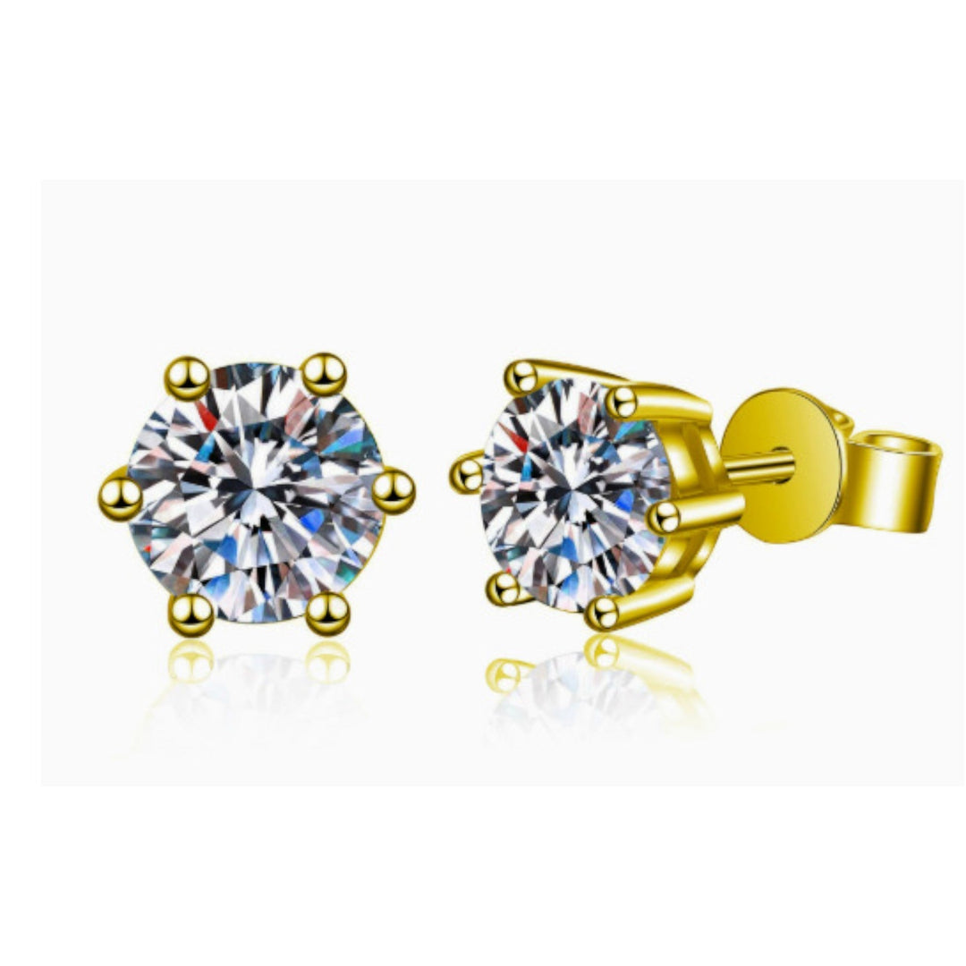 Chic White Gold Tera Earrings