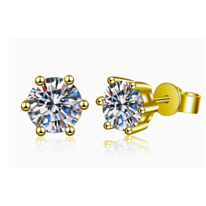 Chic White Gold Tera Earrings