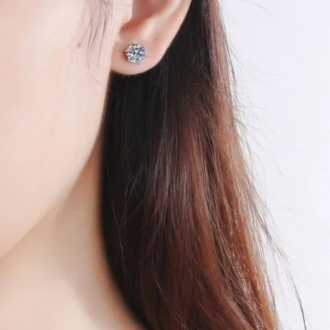 Chic White Gold Tera Earrings