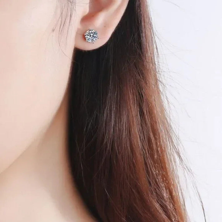 Chic White Gold Tera Earrings