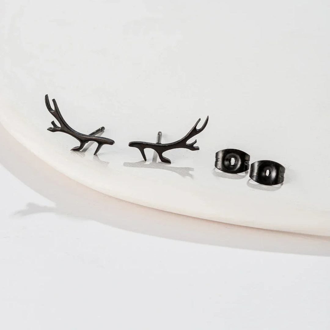 Deer Antler Stud Earrings