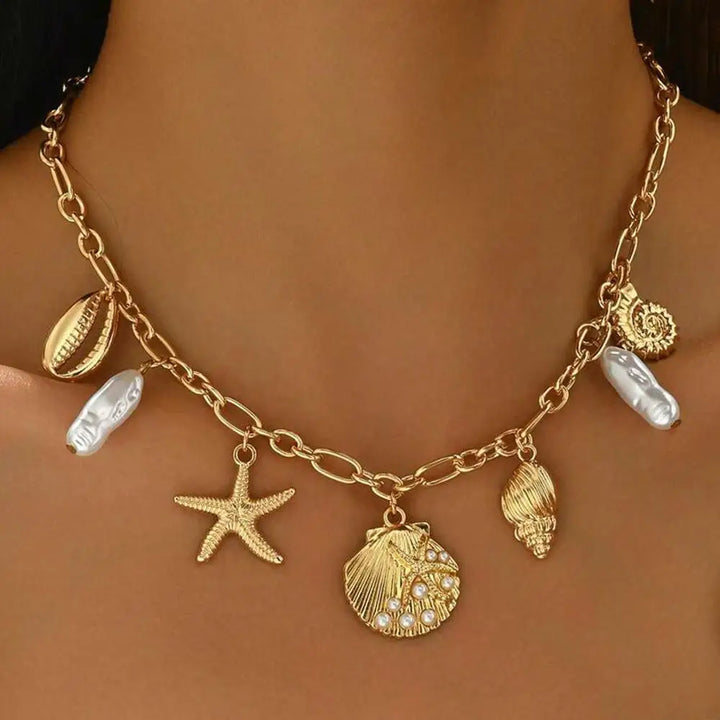Pearl Starfish Ocean Treasures Necklace