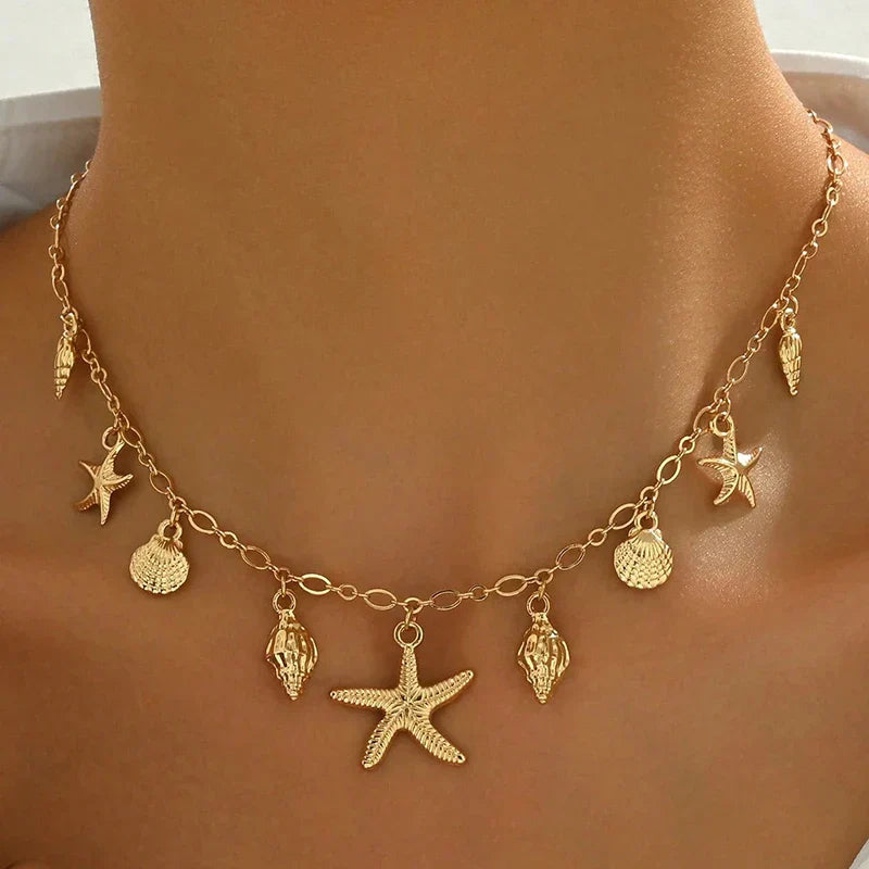 Ocean Dreams Starfish Shell Necklace