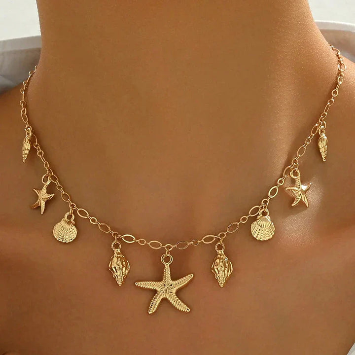 Ocean Dreams Starfish Shell Necklace