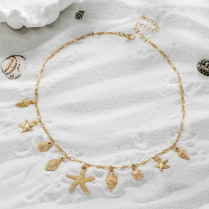 Ocean Dreams Starfish Shell Necklace