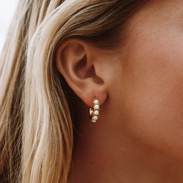 Mother-of-Pearl Charm Earrings