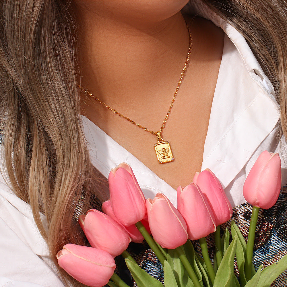 Cleo Angel Necklace