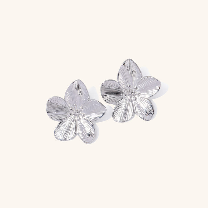 Alice Flower Gold Earrings