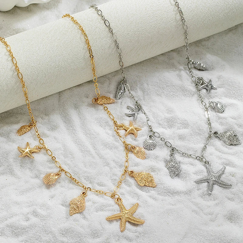Ocean Dreams Starfish Shell Necklace