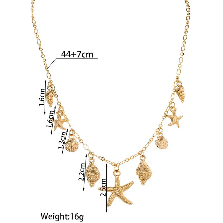 Ocean Dreams Starfish Shell Necklace