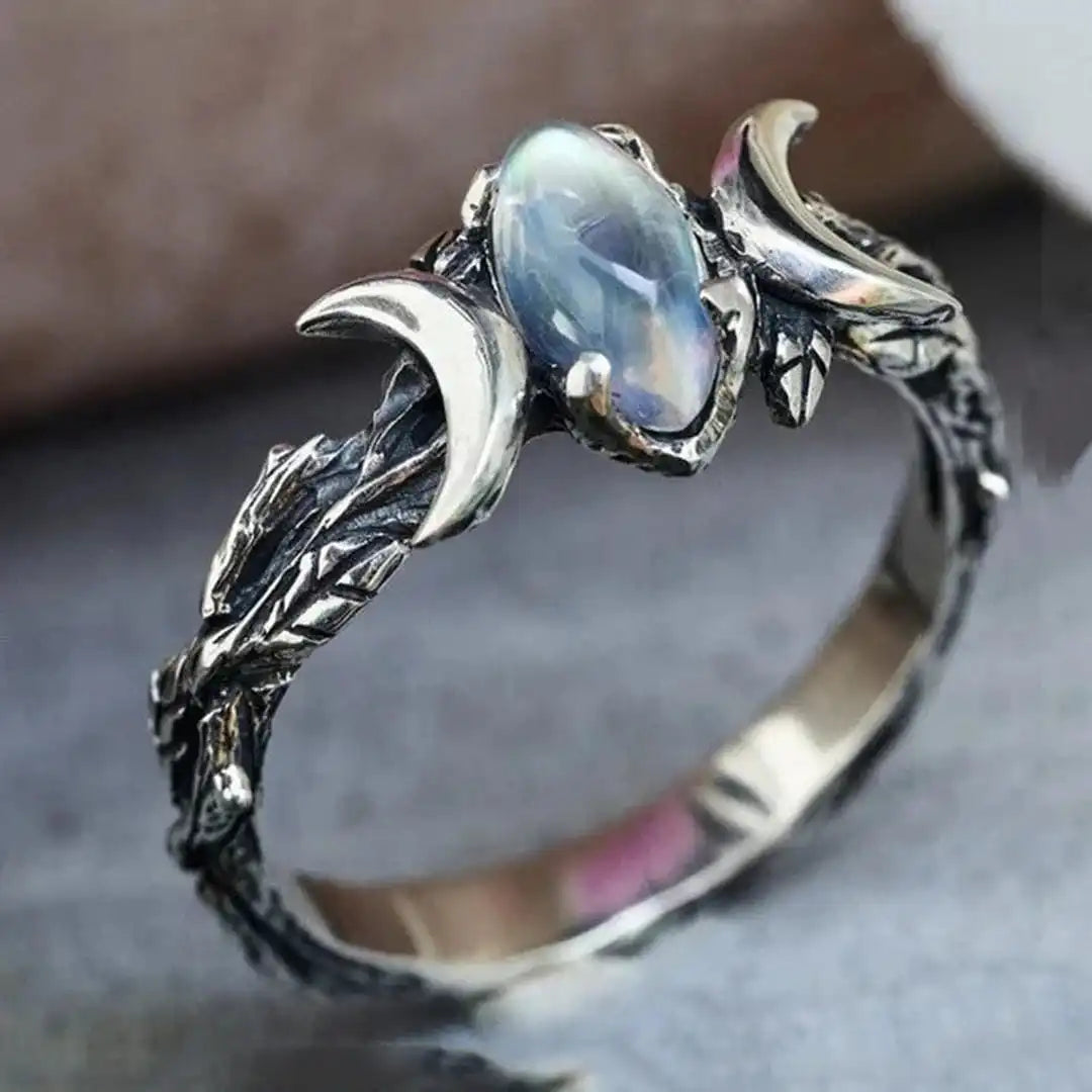 Bohemian Vintage Moonstone Ring
