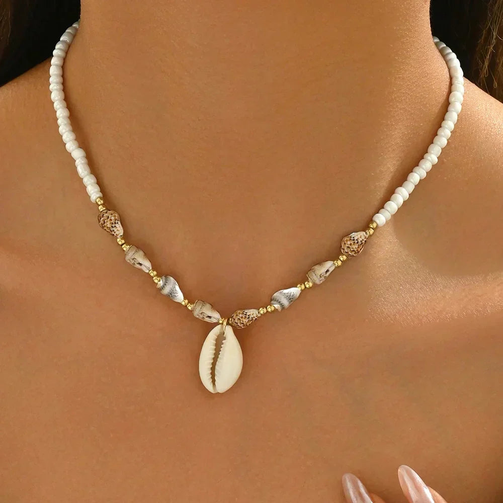Ocean Dreams Seashell Pendant Necklace