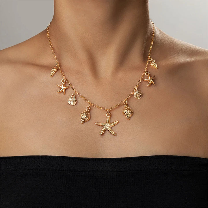Ocean Dreams Starfish Shell Necklace