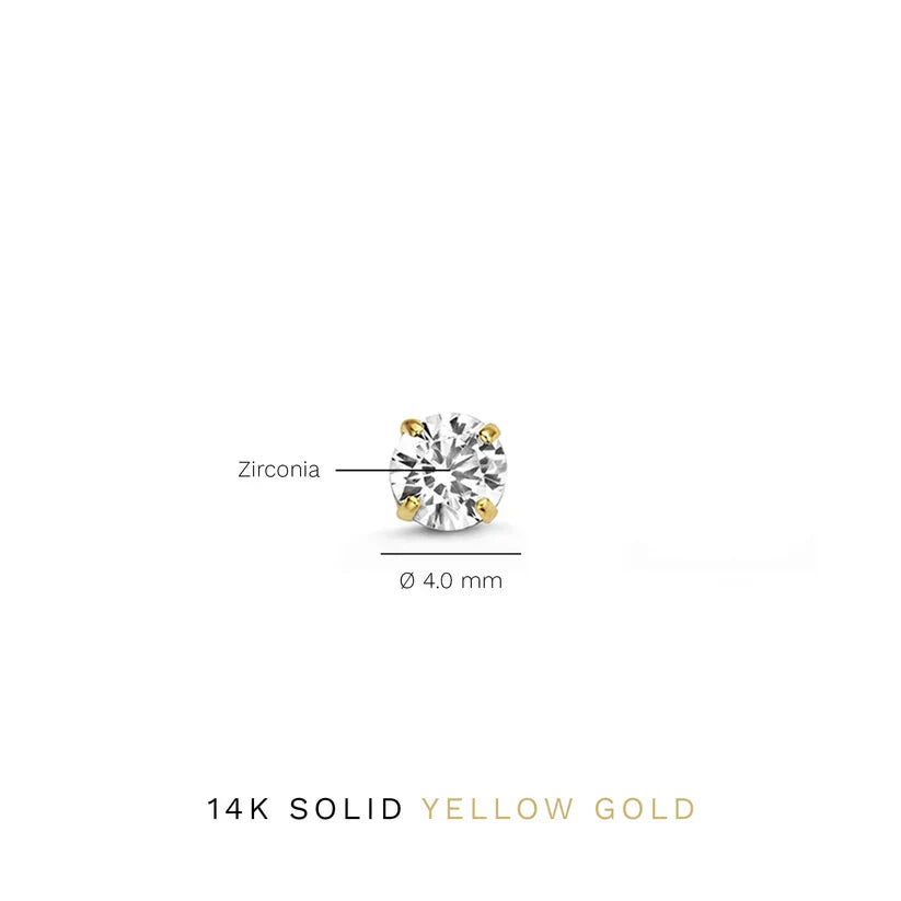 Tears™ | Gold Stone Stud Earrings