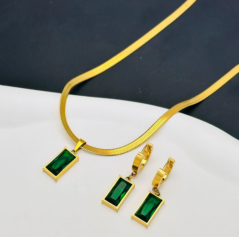 Sorina | Neclace and Earings Set | Gold