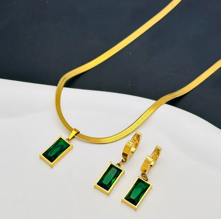 Sorina | Neclace and Earings Set | Gold