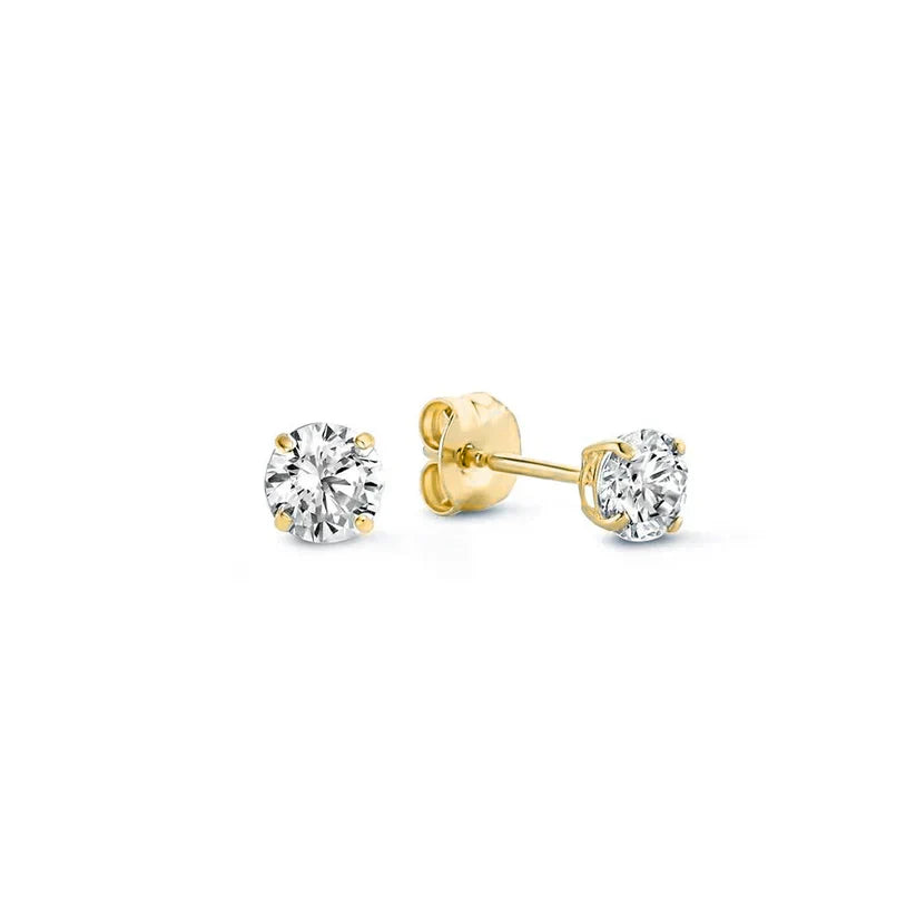 Tears™ | Gold Stone Stud Earrings